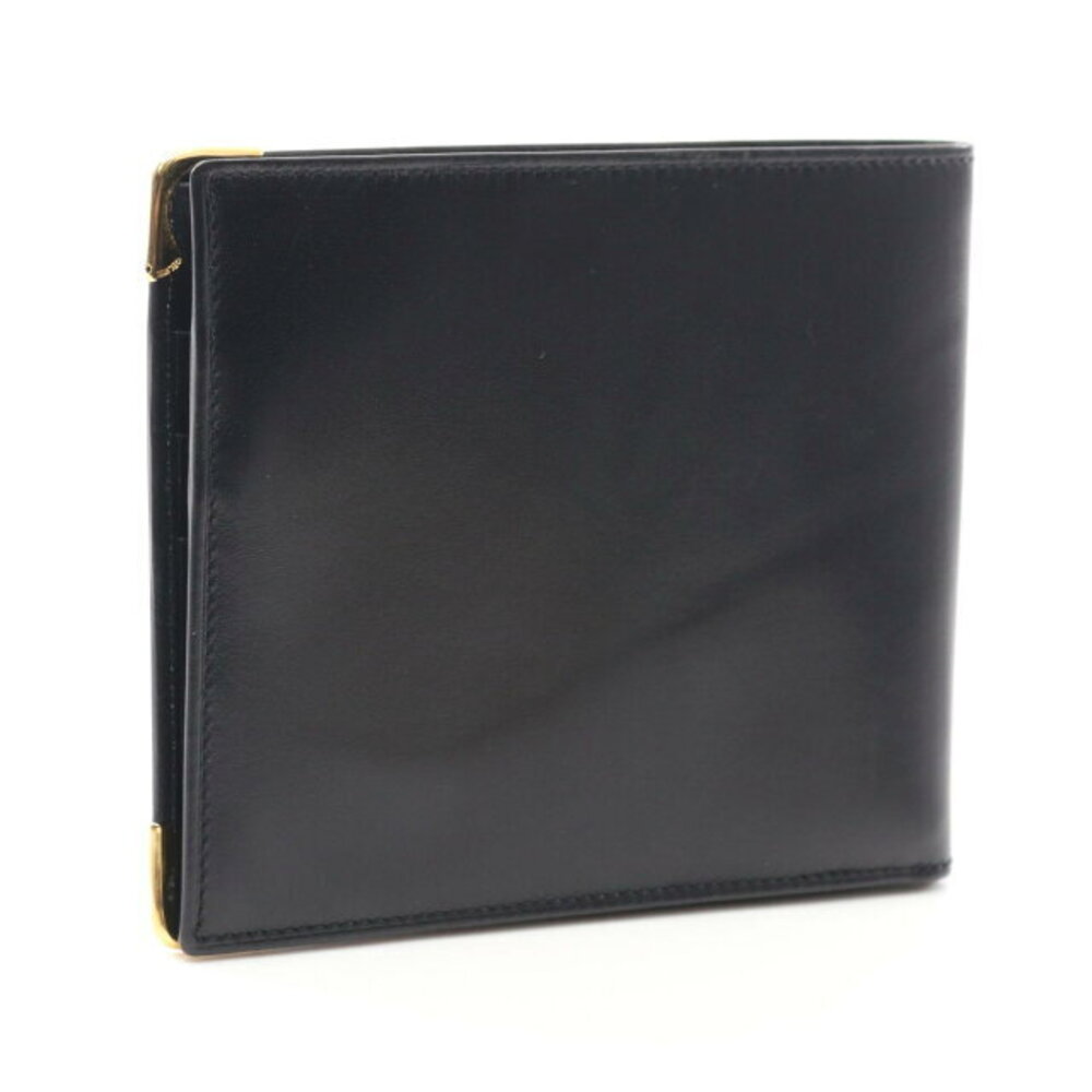 Celine Leather Triomphe Bifold Black Wallet